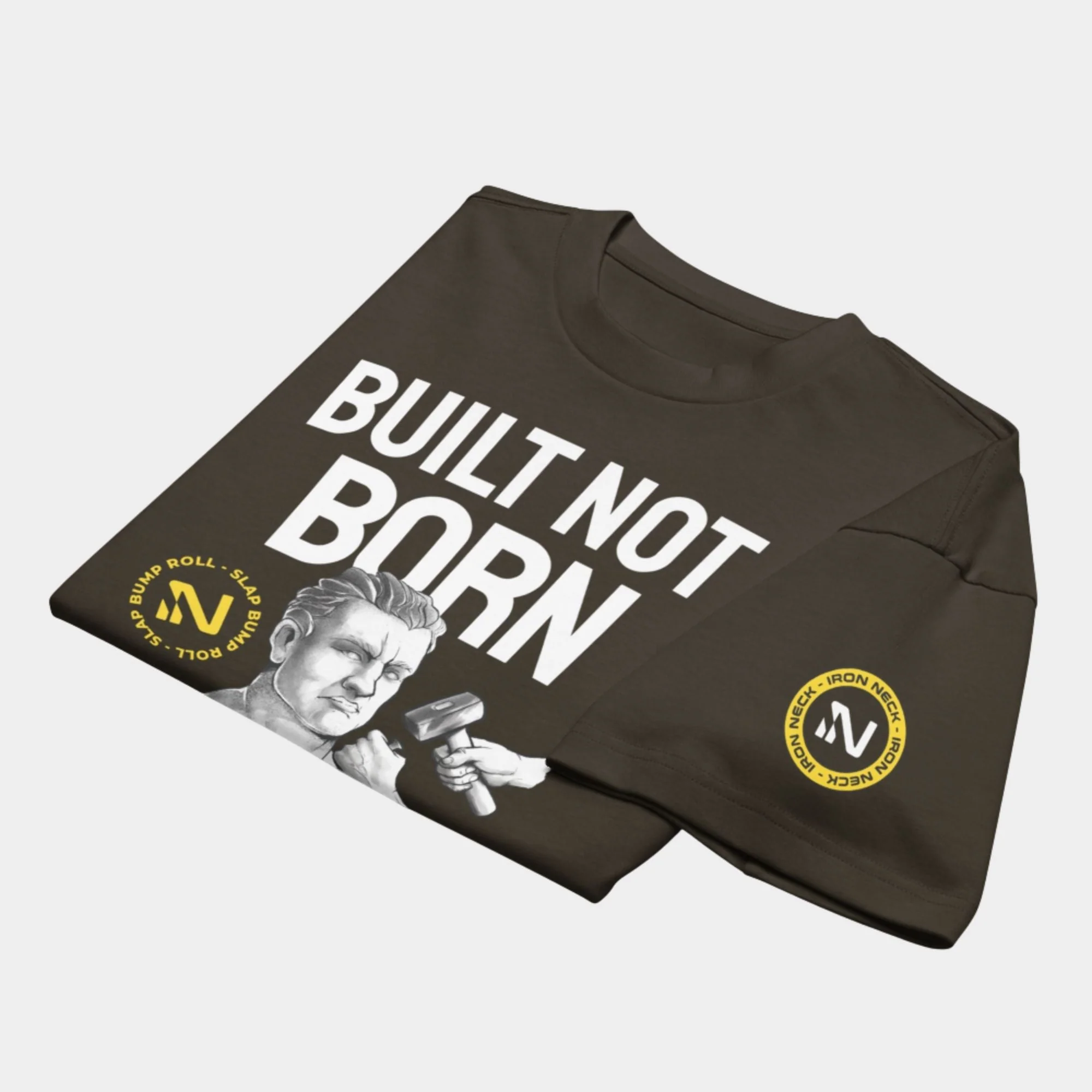 'Built Not Born' Box Tee - Vintage Black - Image 3