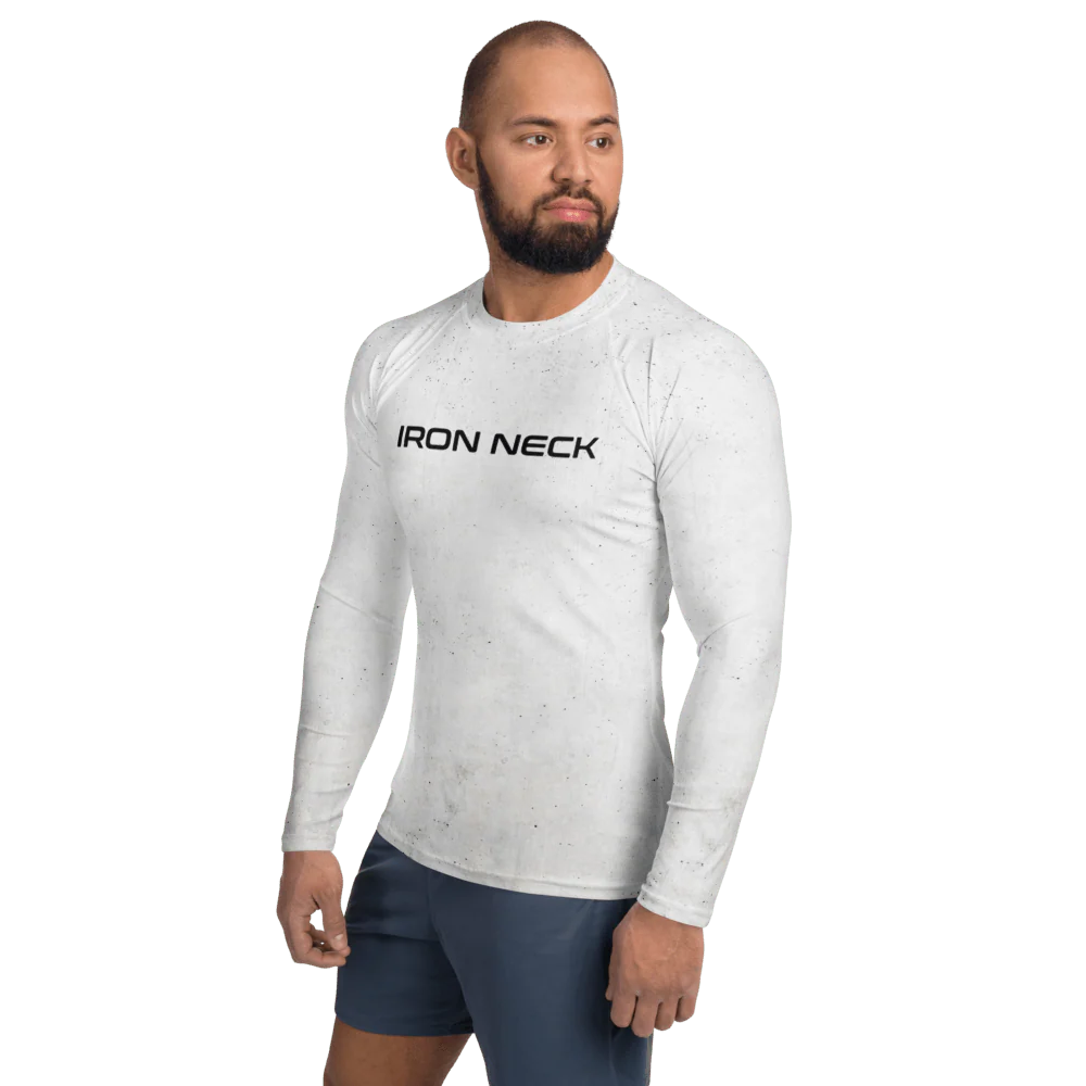 Built Not Born LS BJJ Rash Guard - White - Image 7