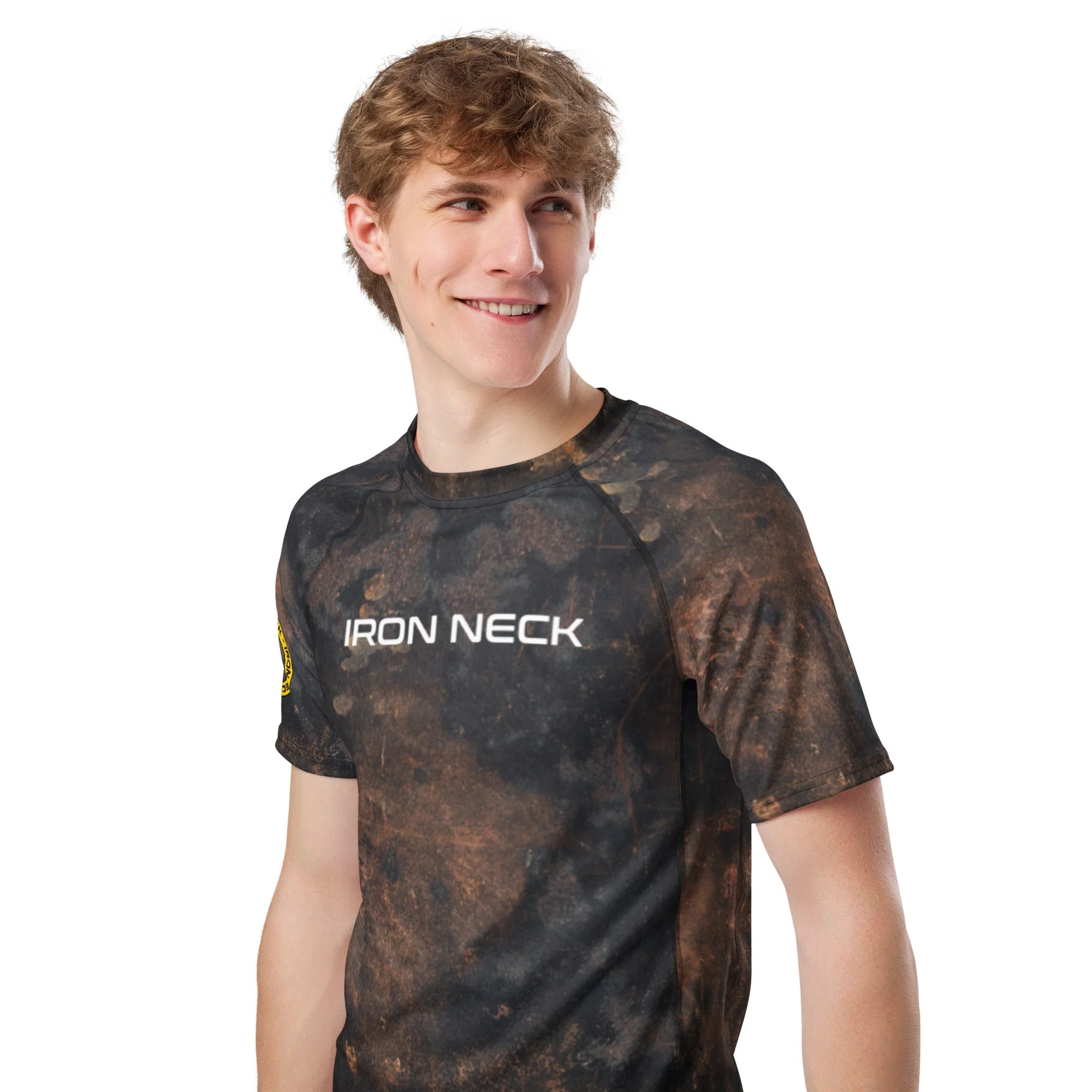 Built Not Born SS BJJ Rash Guard - Grunge - Image 7