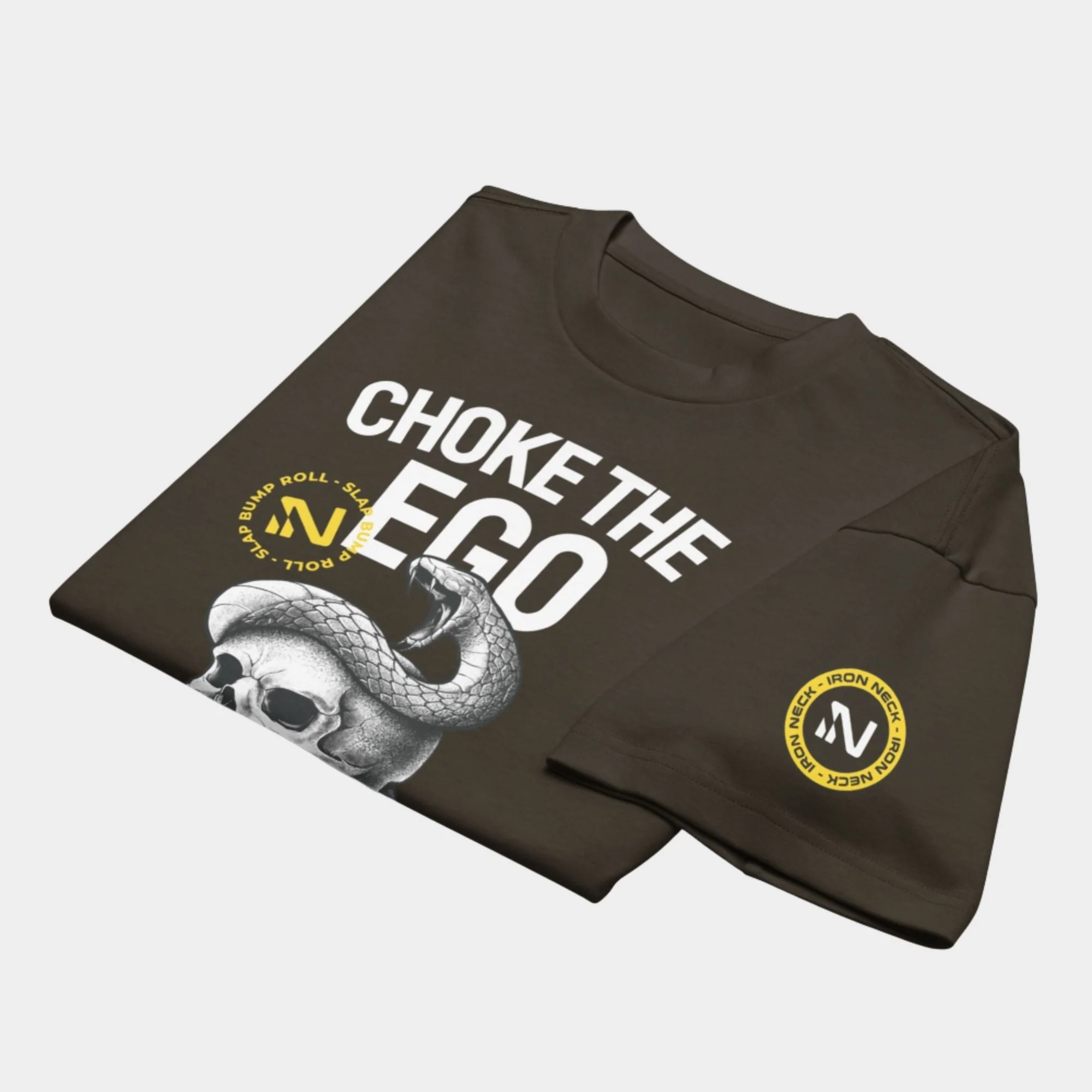 'Choke The Ego' Box Tee - Vintage Black - Image 3