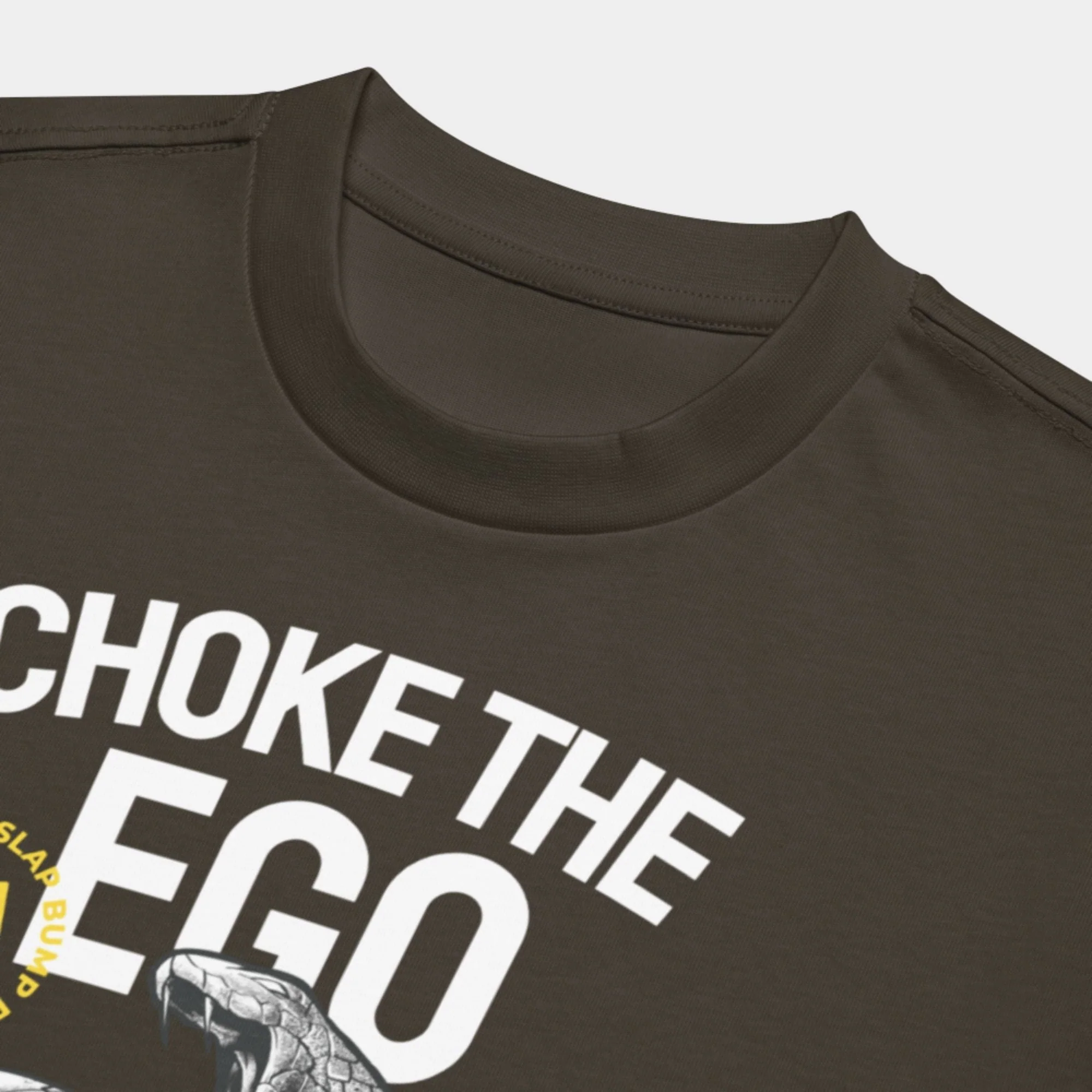 'Choke The Ego' Box Tee - Vintage Black - Image 4