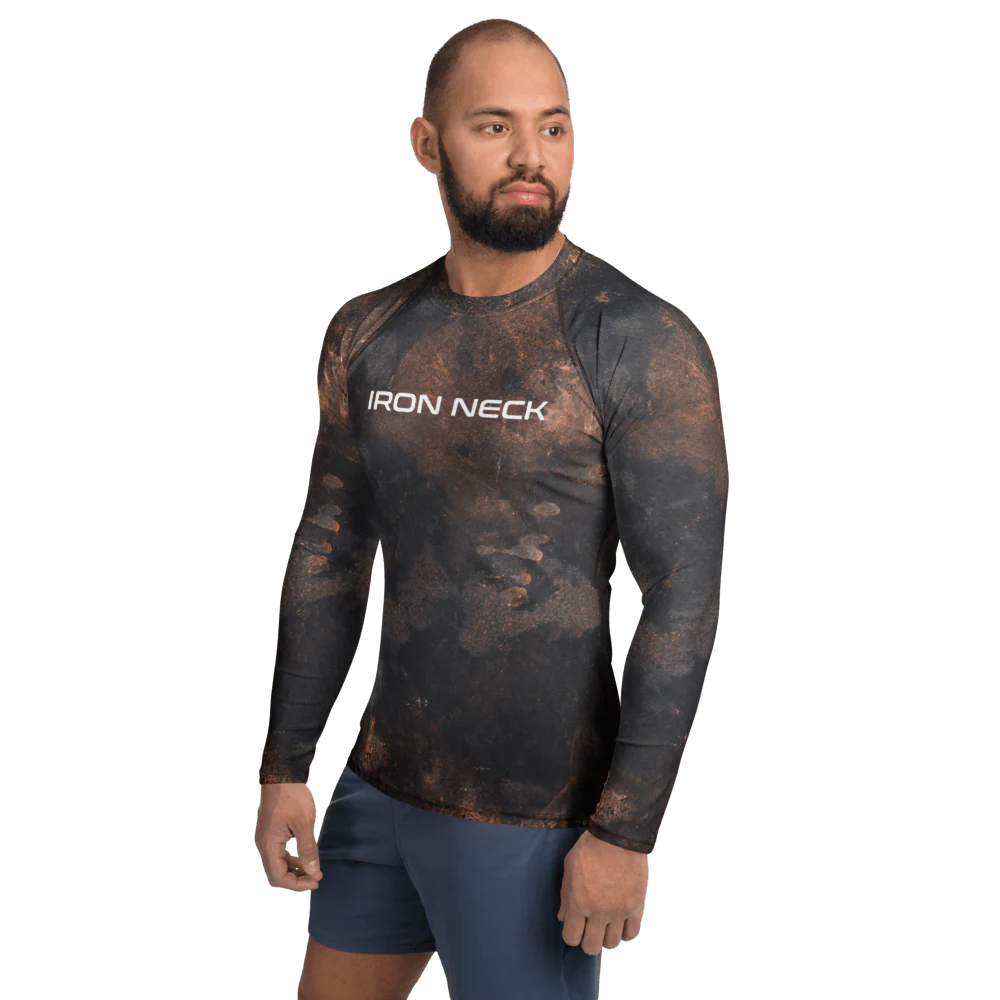 Choke The Ego LS BJJ Rash Guard - Grunge - Image 5