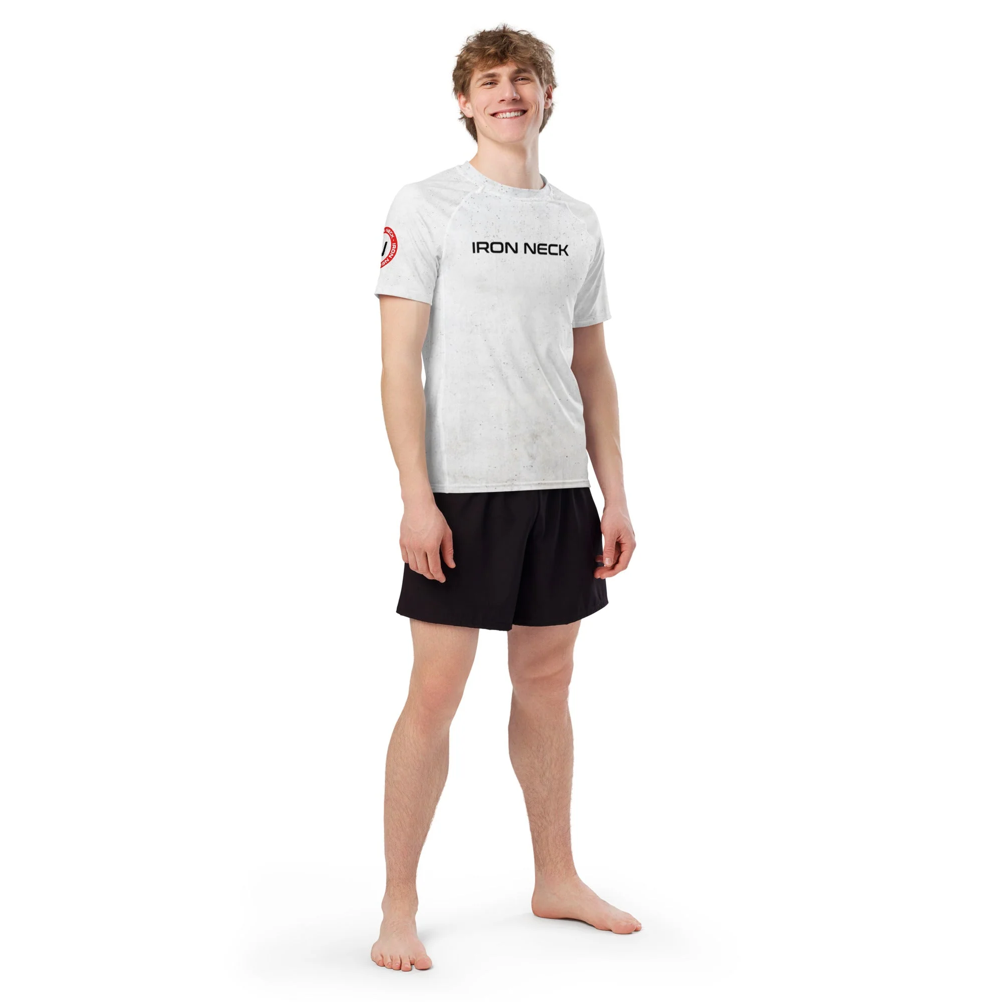Choke The Ego SS BJJ Rash Guard - White - Image 5