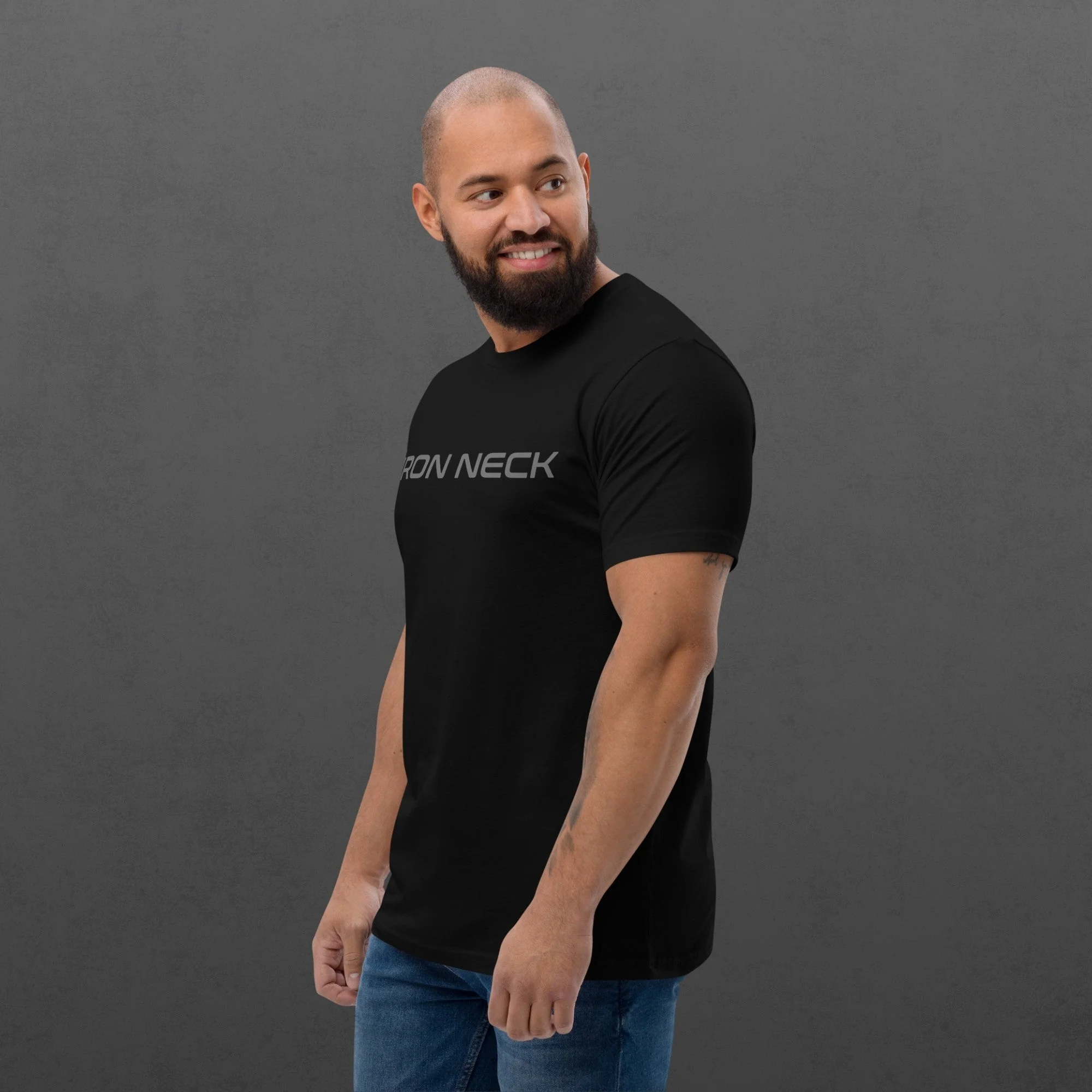 IN Core Fitted Tee Shirt - Black - Image 4