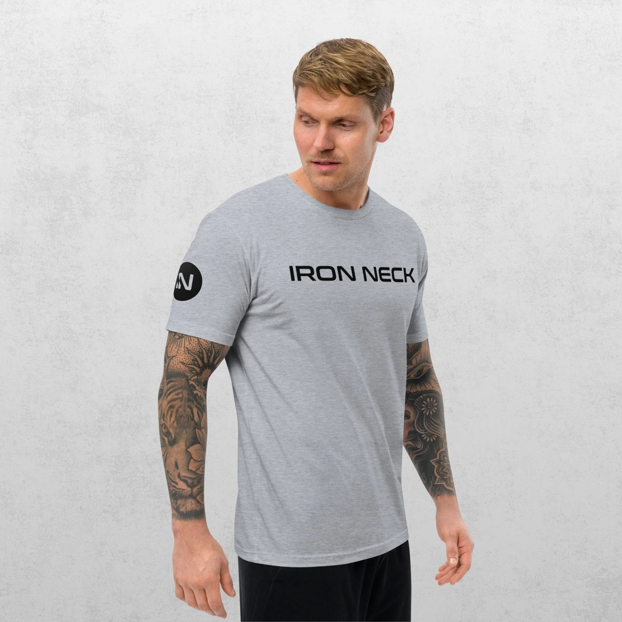 IN Core Fitted Tee Shirt - Grey - Image 4